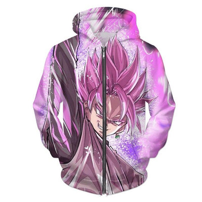 PLstar Cosmos 3d Anime Dragon Ball Hoodies Zipper Hoodie